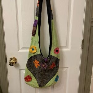 Handmade Flower Crossbody